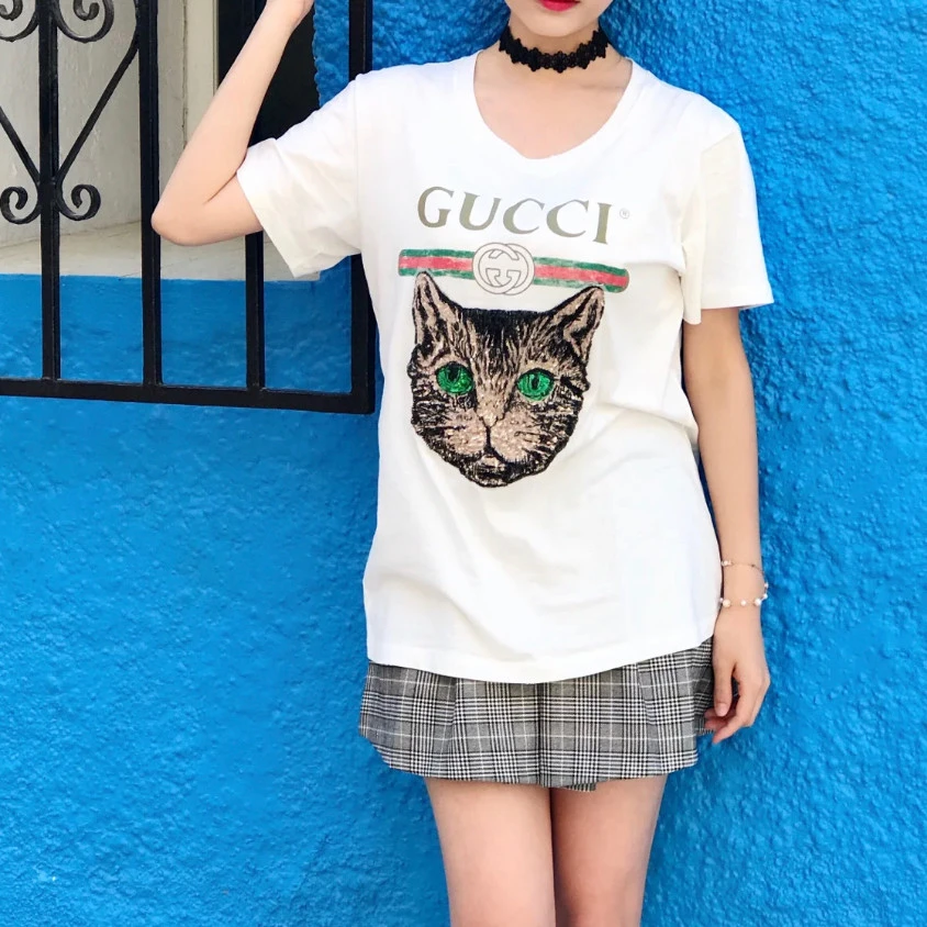 95新 GUCCI/古驰 短袖T恤/s码/成色95/Xsps8340