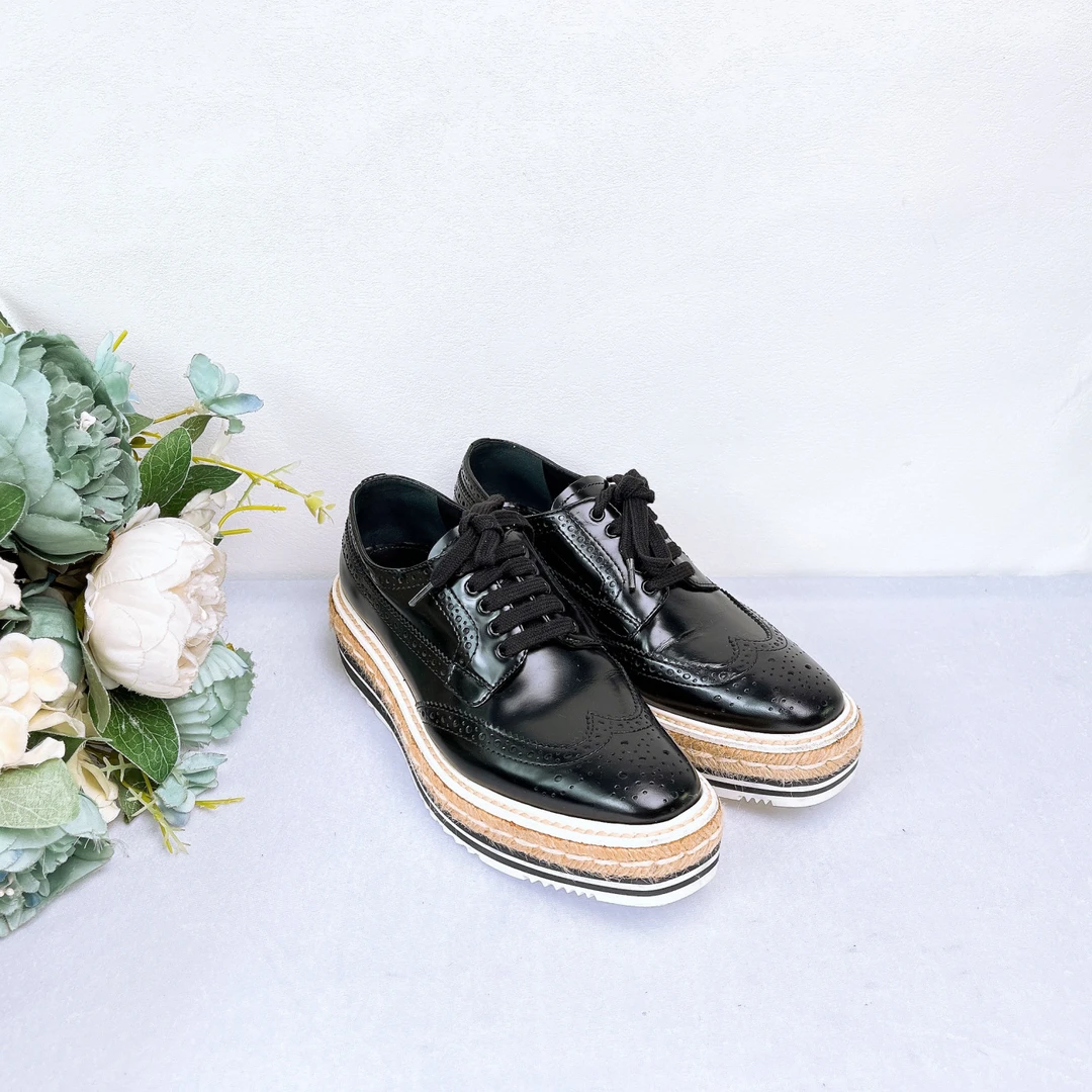 95新 Prada/普拉达 增高厚底鞋/36.5码/Xsp29859