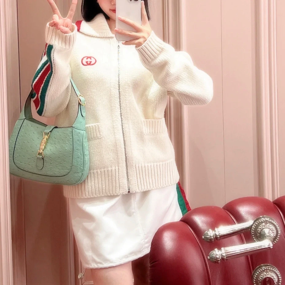 99新 GUCCI/古驰 毛衣拉链外套/M码/Xsp29854