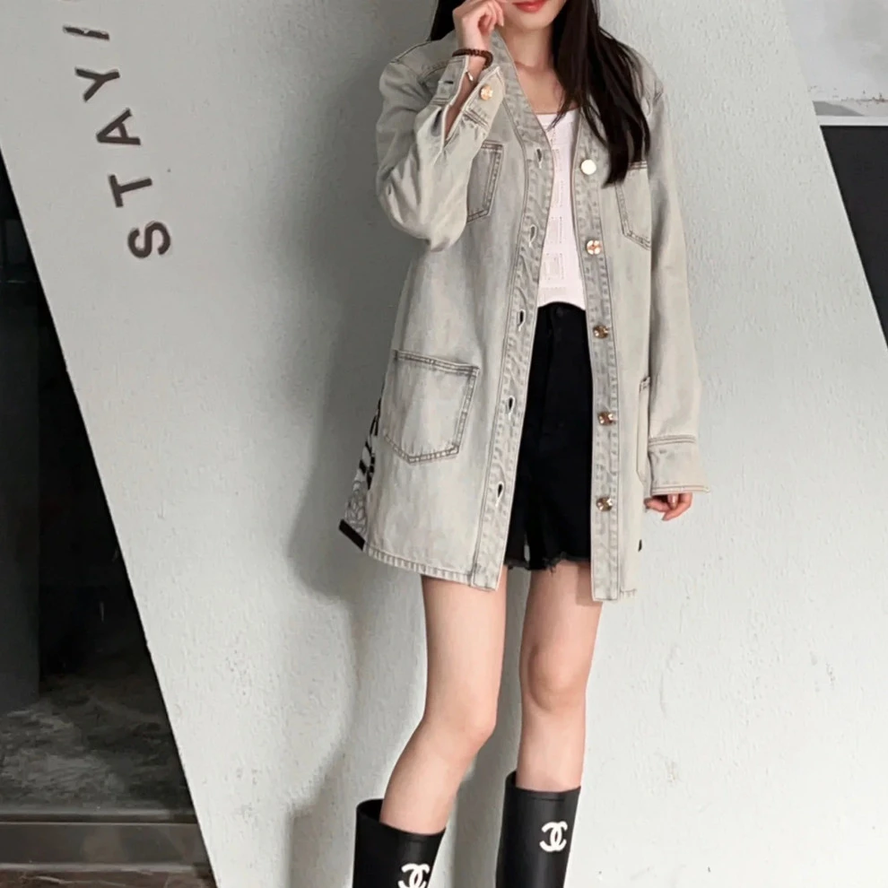 95新 Chanel/香奈儿 牛仔外套/38码/Xsp30308