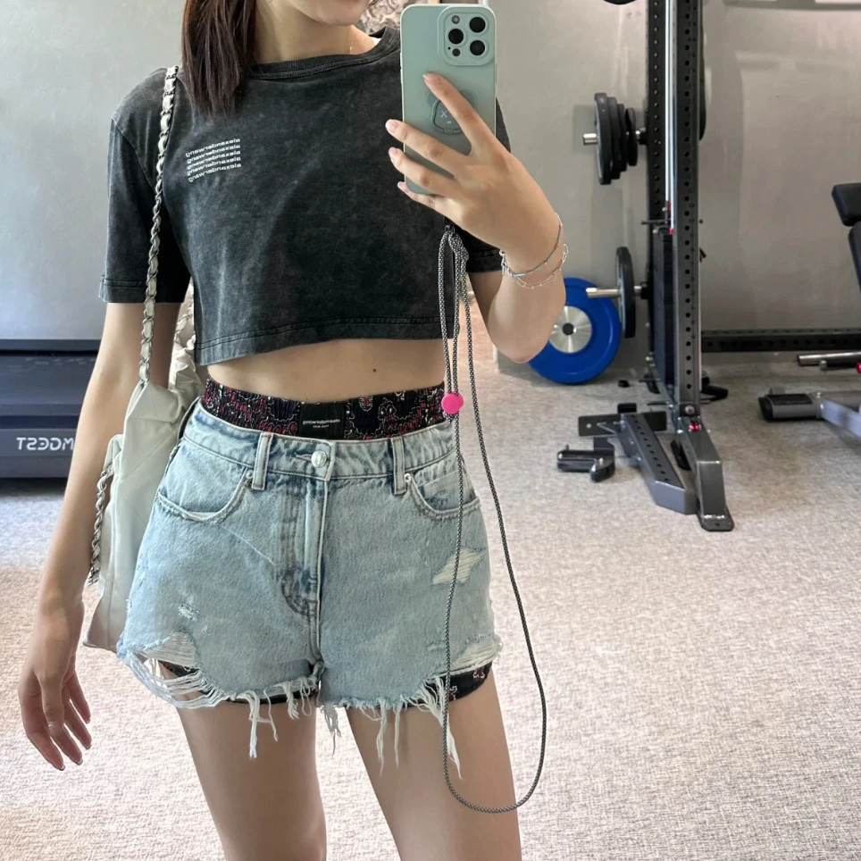 95新  AlexanderWang短裤/26码/成色95/Xspa2707