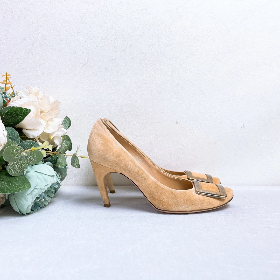 95新 Roger Vivier/罗杰·维威耶 高跟鞋/37.5码/成色/Xsps6721