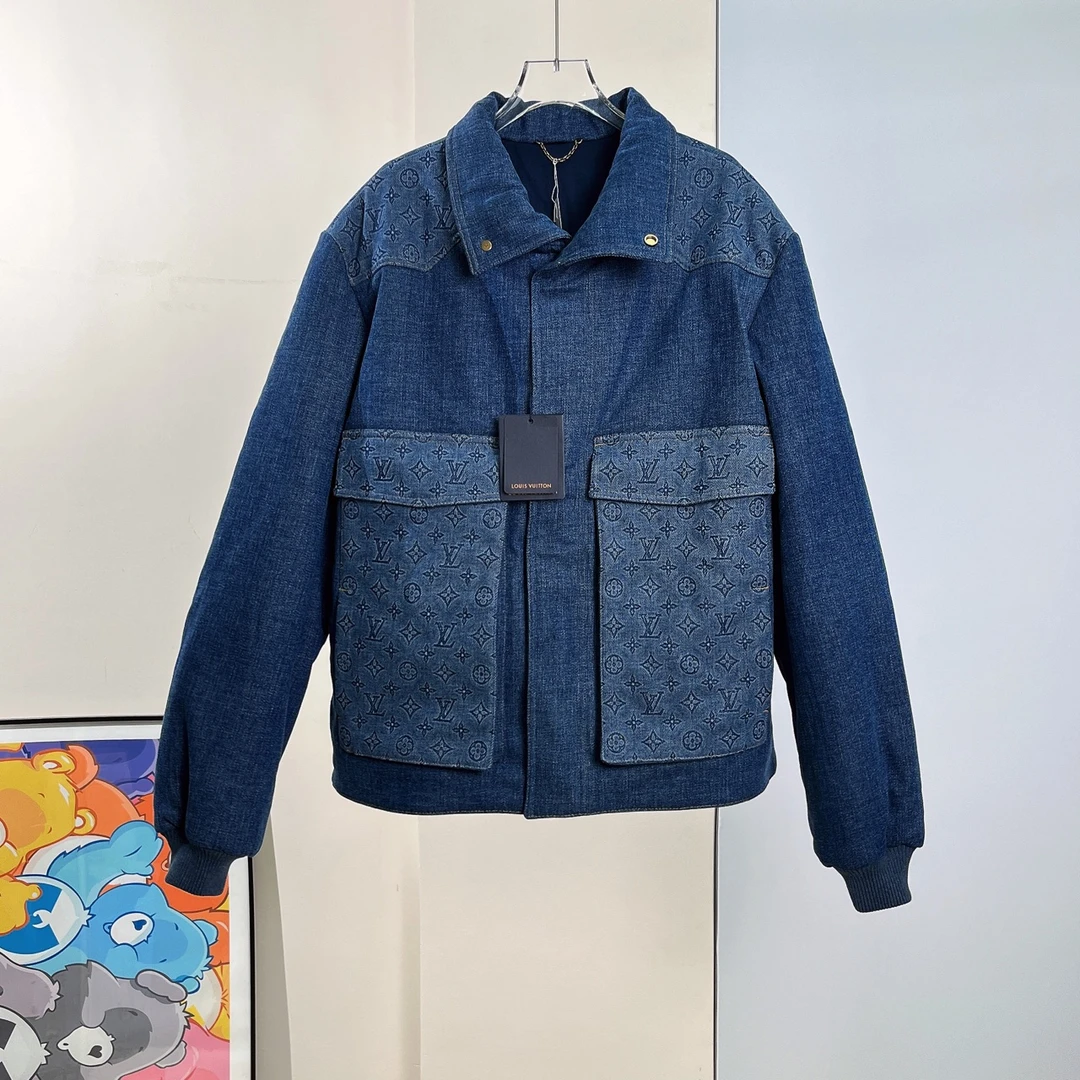 全新未使用 LV LV牛仔棉服外套/54码/闲置/Xspn3665