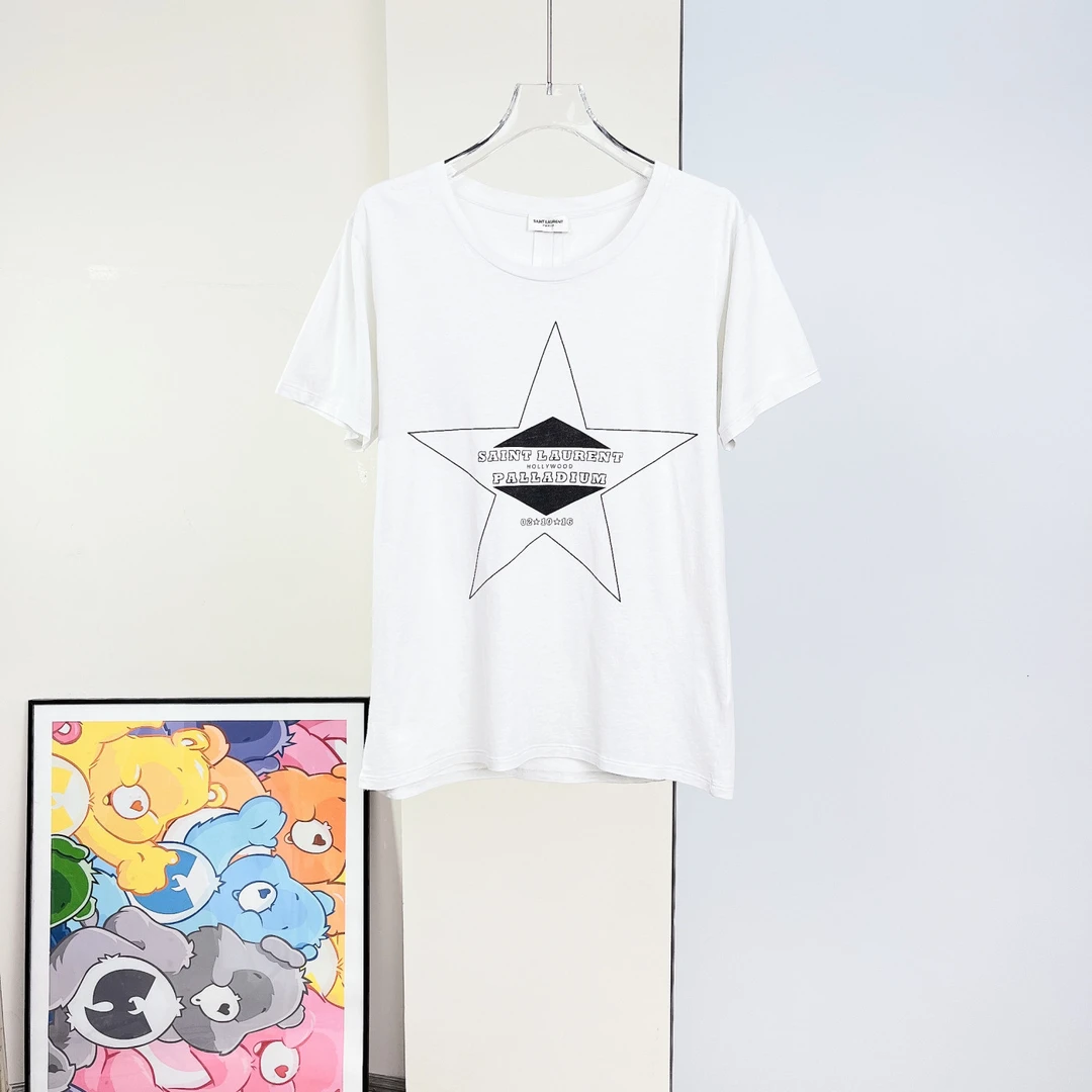 95新 YSL/圣罗兰 短袖T恤/S码/成色95/Xsps8230