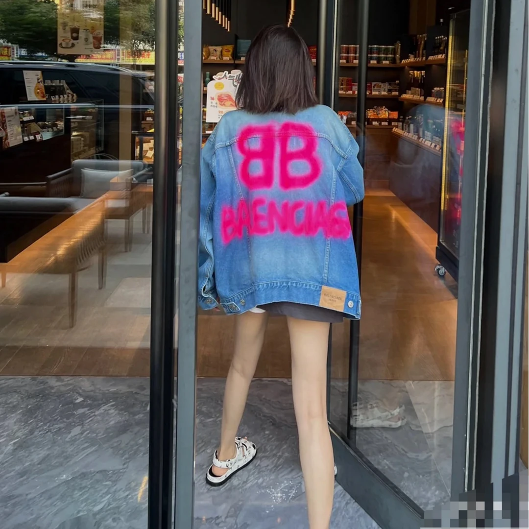 99新 Balenciaga/巴黎世家 牛仔外套 /S码/成色99/Xsp27701