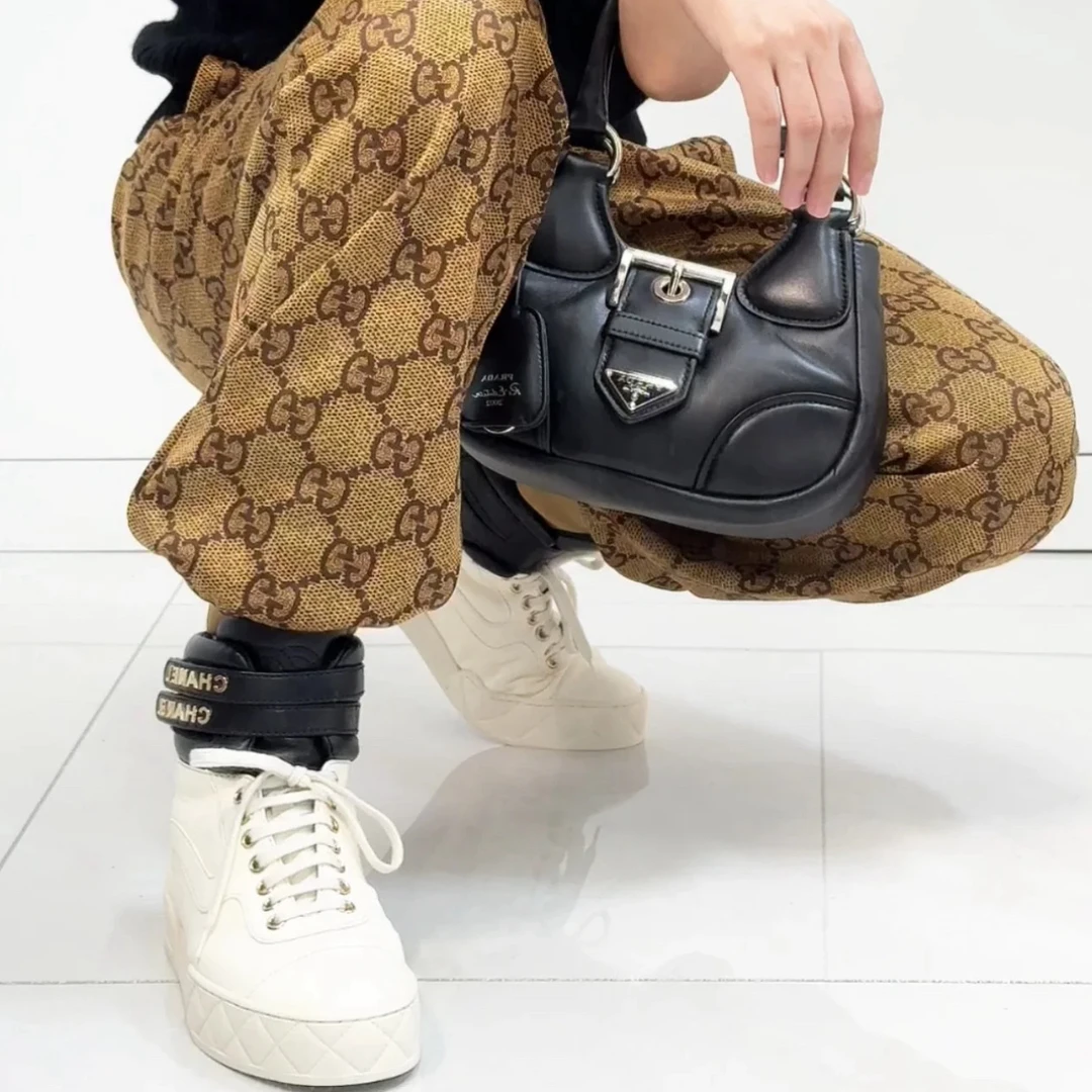 95新 Chanel/香奈儿 高帮板鞋/35码/成色/Xsp29167