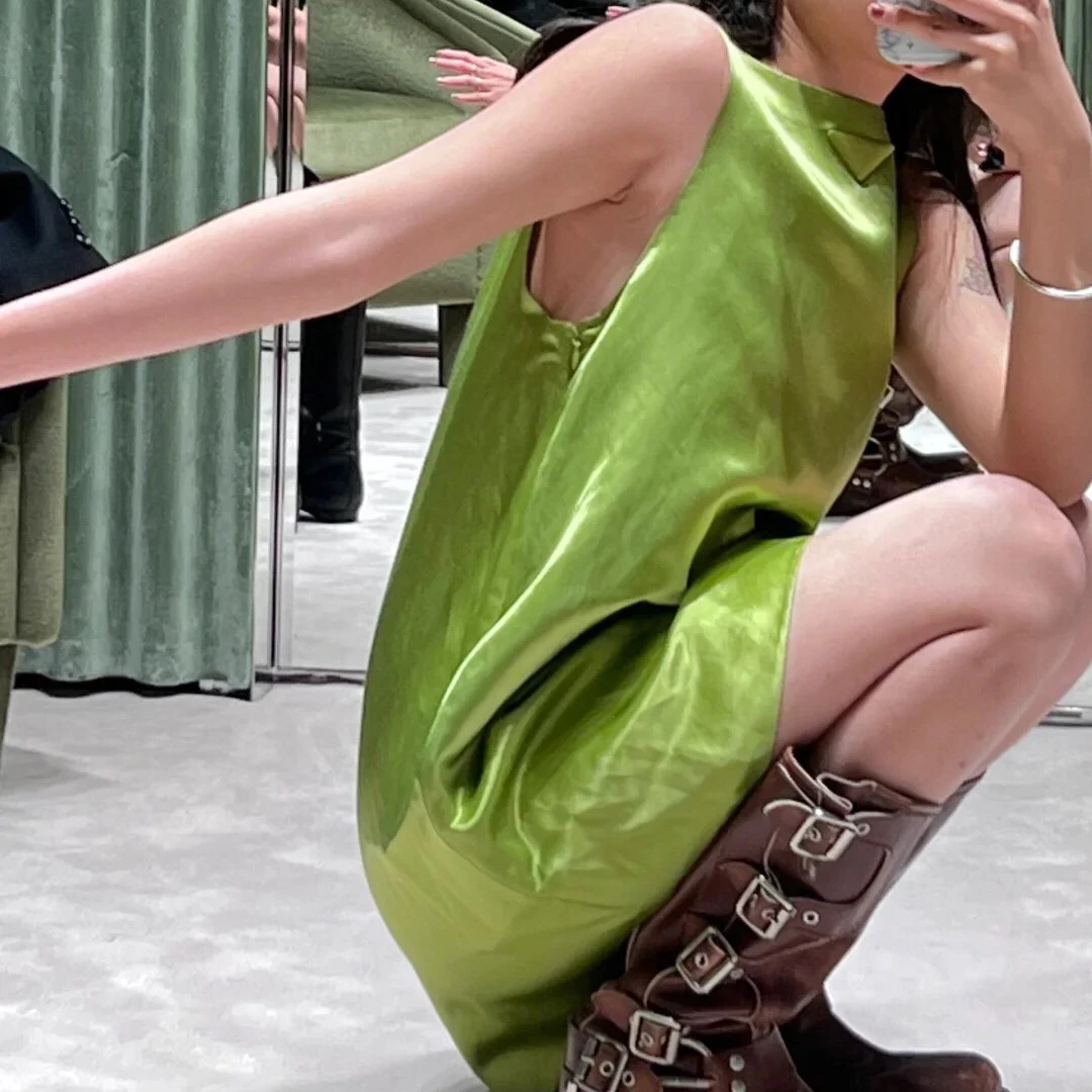 95新 Prada/普拉达 无袖连衣裙/38码/成色95/Xsps8649