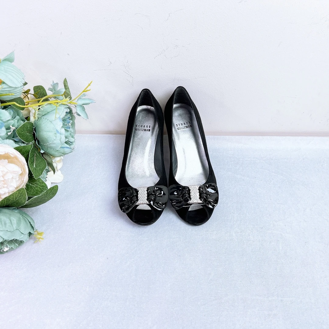 95新 StuartWeitzman 高跟鞋/35码//Xspr1408