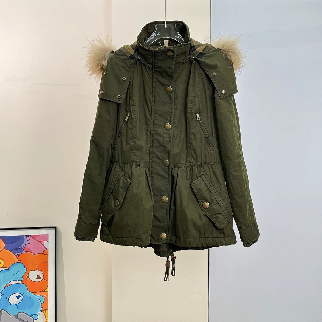 95新 BURBERRY/博柏利 两件套薄棉外套/Uk10码/Xsp25278