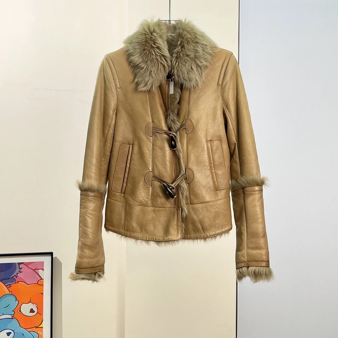 99新 LV 皮毛一体外套/36码/成色99/Xspn1846