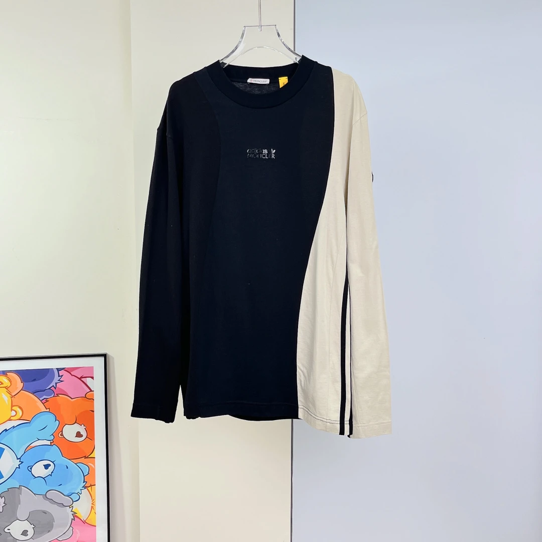 全新未使用 MONCLER 拼接长袖T恤 /M码/成色/Xsp27457