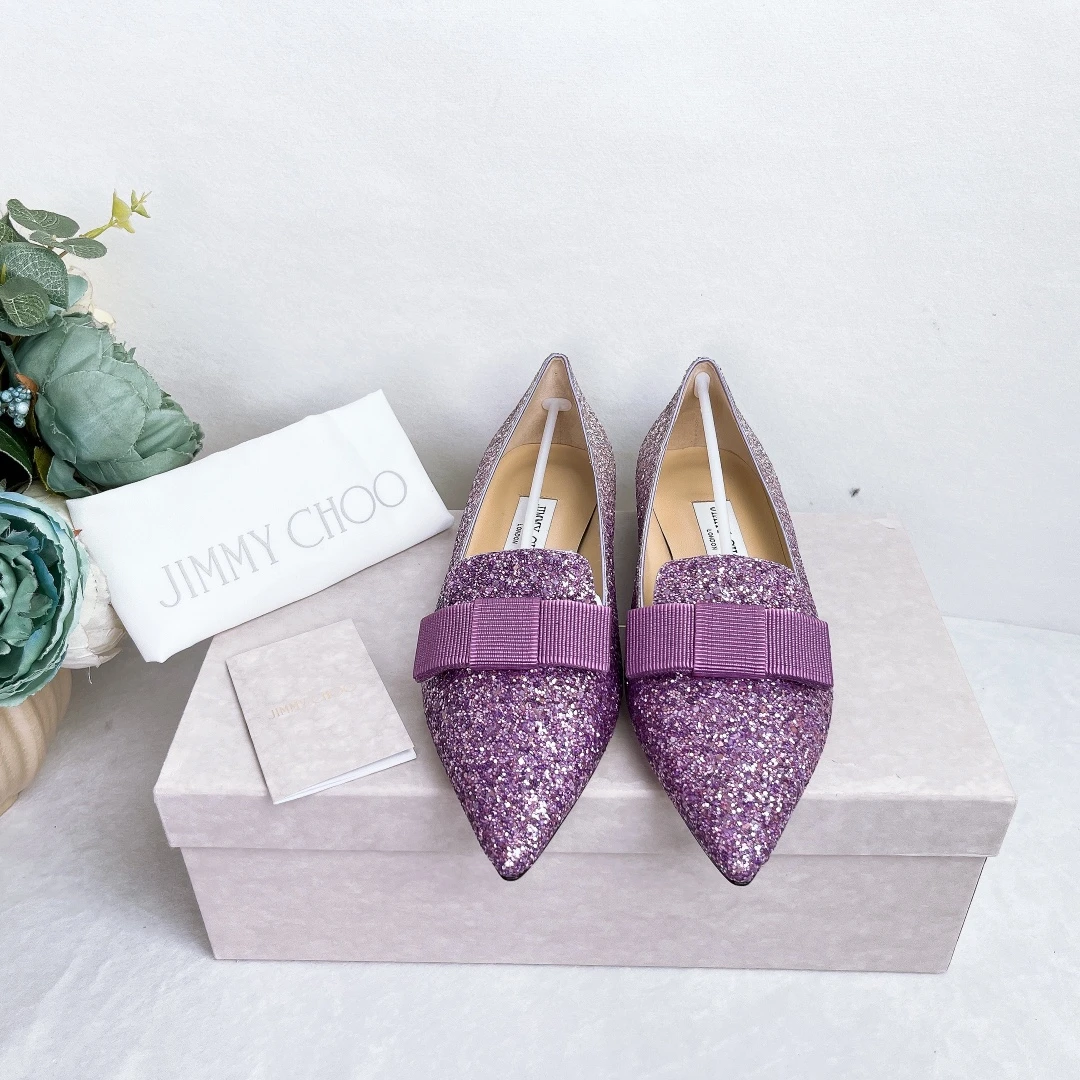 全新未使用 JIMMY CHOO/吉米周 平底鞋 尺码：37码/Xspc437