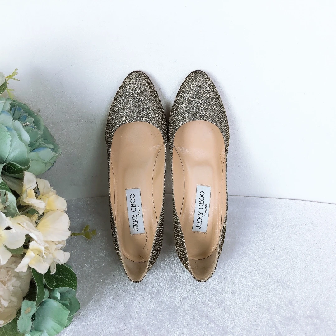 95新 JIMMY CHOO/吉米周 高跟鞋/35.5码/Xspn501