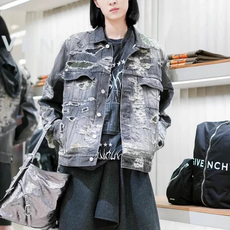 全新未使用 Givenchy/纪梵希 牛仔外套 /xxl码/闲置/Xsps8178