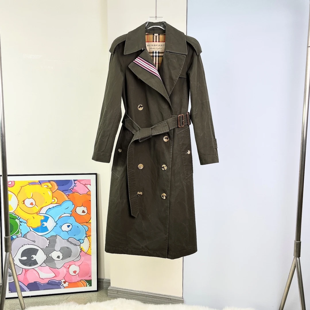 95新 BURBERRY/博柏利 风衣外套/UK4码/Abc148