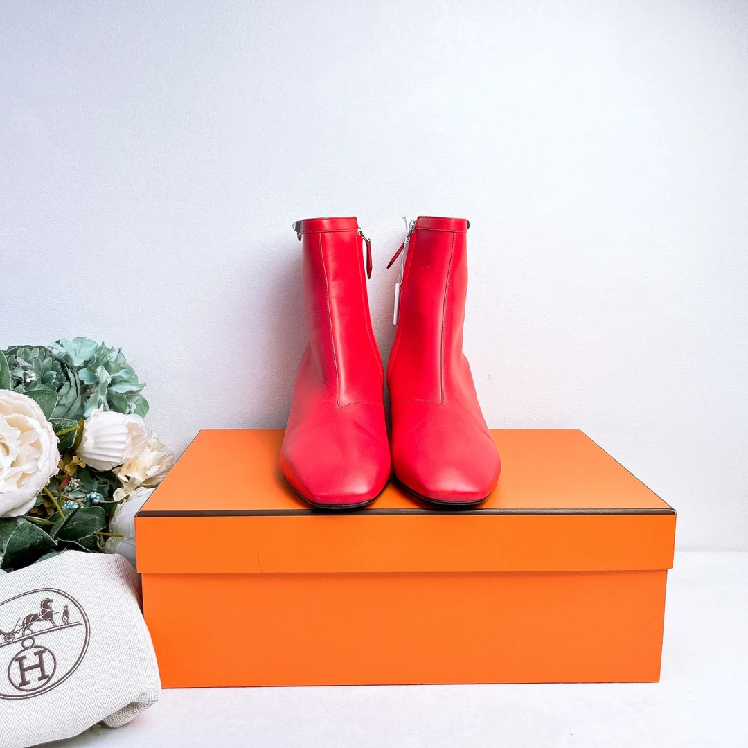 未使用 Hermes/爱马仕 靴子/37码/Xspn4673