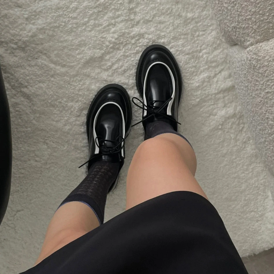 99新 Prada/普拉达 乐福鞋/36.5码/Xspa3898