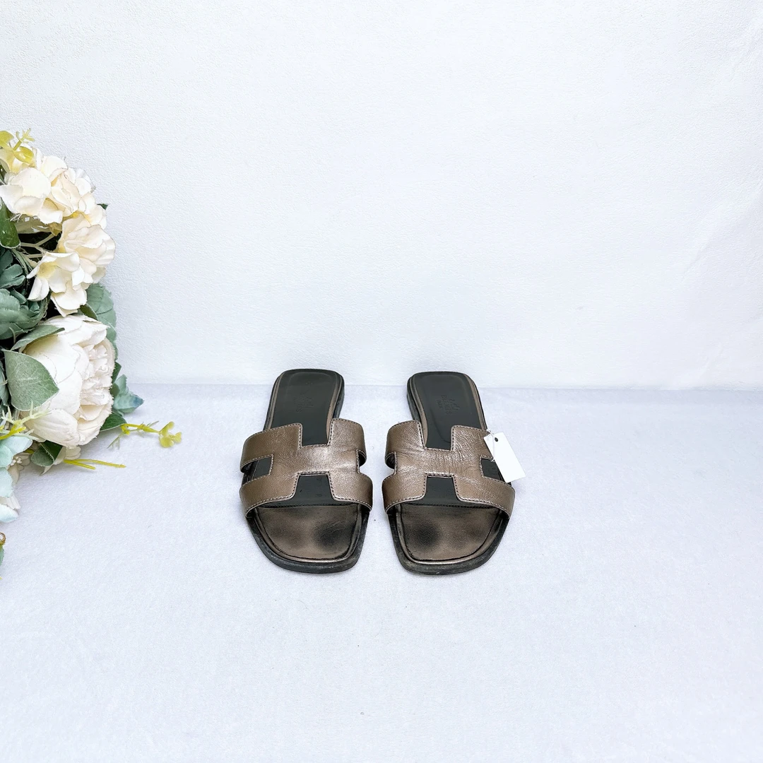 95新 Hermes/爱马仕 拖鞋/36码/Xsp29593