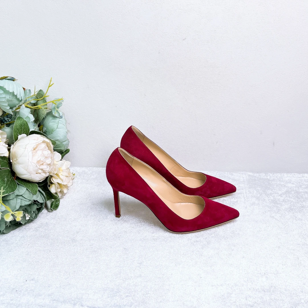 99新 MANOLO BLAHNIK/莫罗·伯拉尼克 高跟鞋/36码/成色/Xsp28367