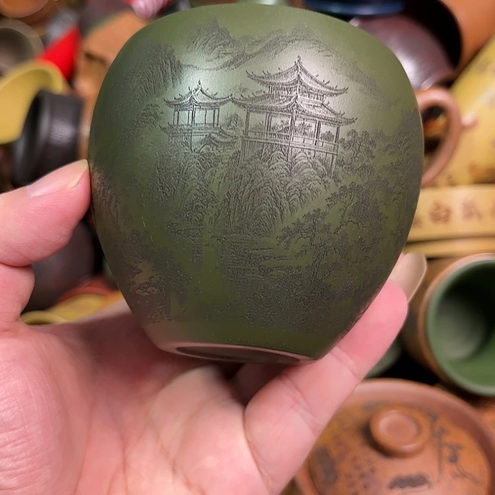 紫砂茶杯全手工紫砂主人杯