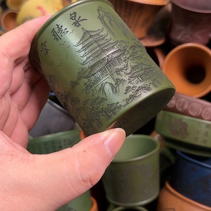 紫砂茶杯全手工紫砂主人杯