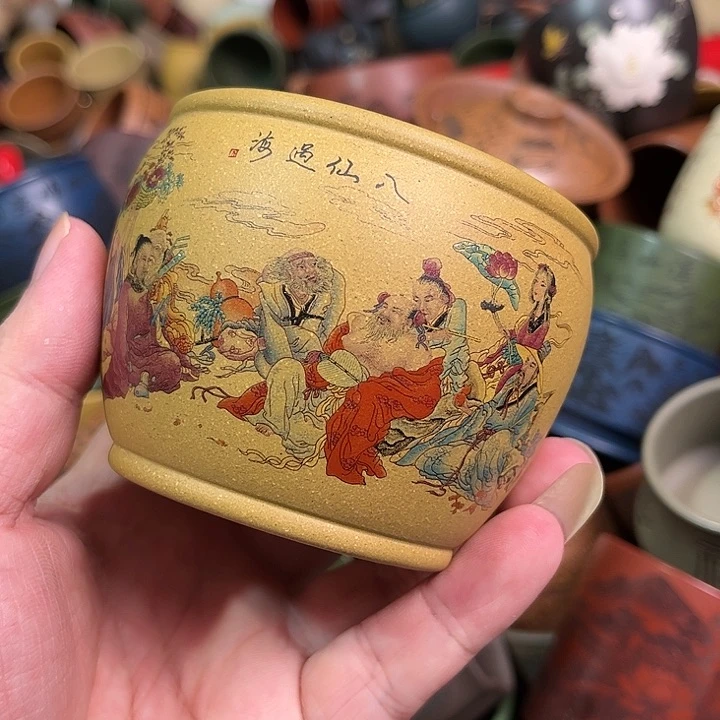 紫砂茶杯全手工紫砂主人杯