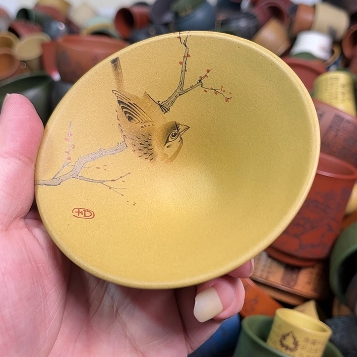 紫砂茶杯全手工紫砂主人杯