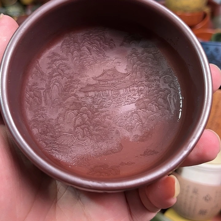 紫砂茶杯全手工紫砂主人杯