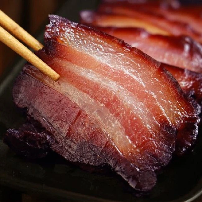 贵州腊肉农家烟熏五花肉熏肉正宗腊肠咸肉腌肉五花肉腊肉1斤