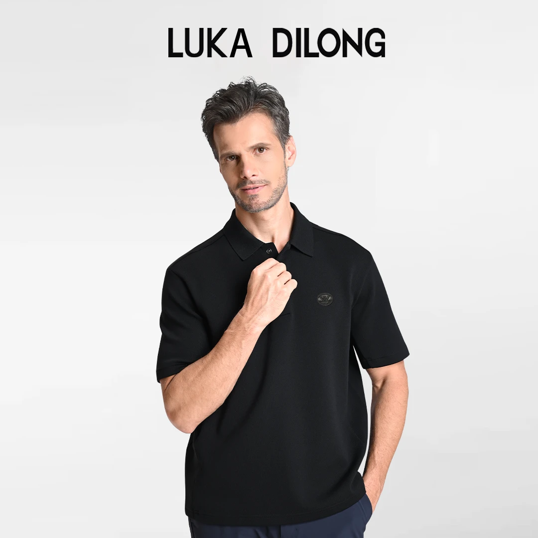 路卡迪龙【绵羊毛】新款秋季休闲舒适通勤羊毛男士polo衫-180245131