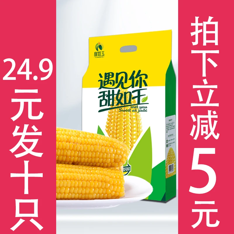 甜如玉 2023年新摘玉米 东北粘苞米10支 非转基因无添加