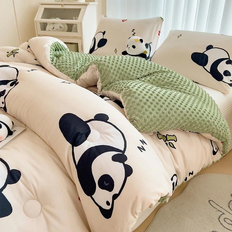 冬季加厚被子加绒保暖被牛奶绒被芯被褥冬天棉被过冬家用四季通用