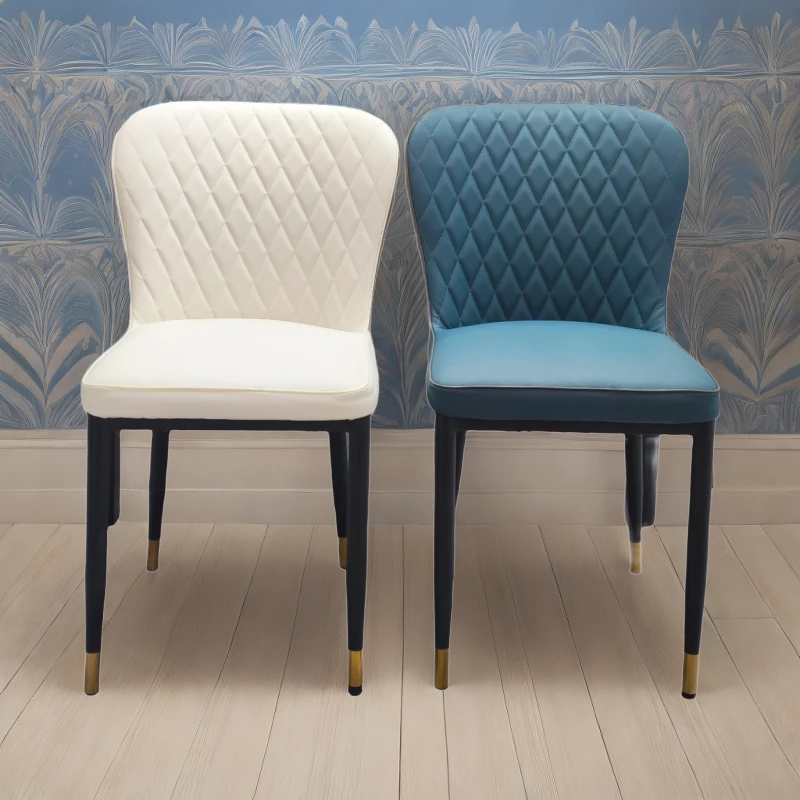 【升级餐桌椅补加】餐椅轻奢简约餐厅家用客厅白色酒店书桌椅后现代