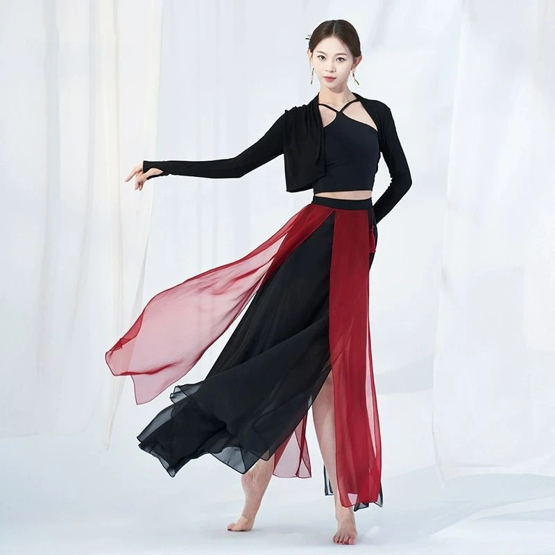 古典舞舞服飘逸新中式舞蹈服现代舞演出服中国古典风舞蹈服练功服