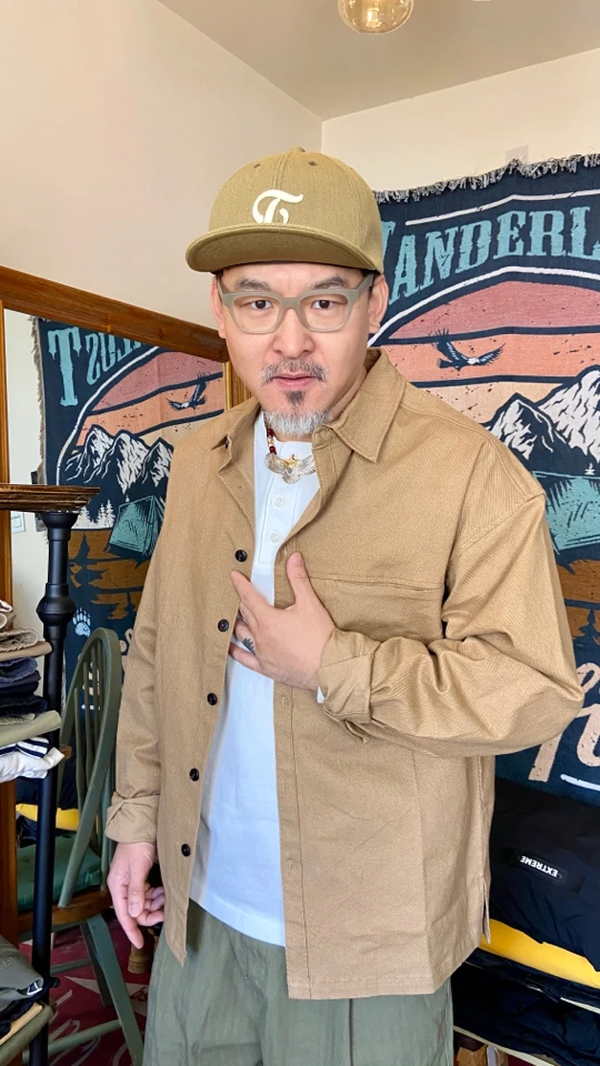 阿美咔叽复古工装衬衫