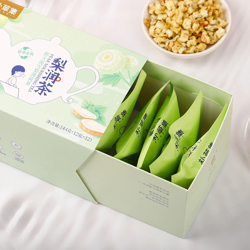胖大海雪梨茶养生组合茶水果润草茶秋冬必备茶【12克*12包/盒】