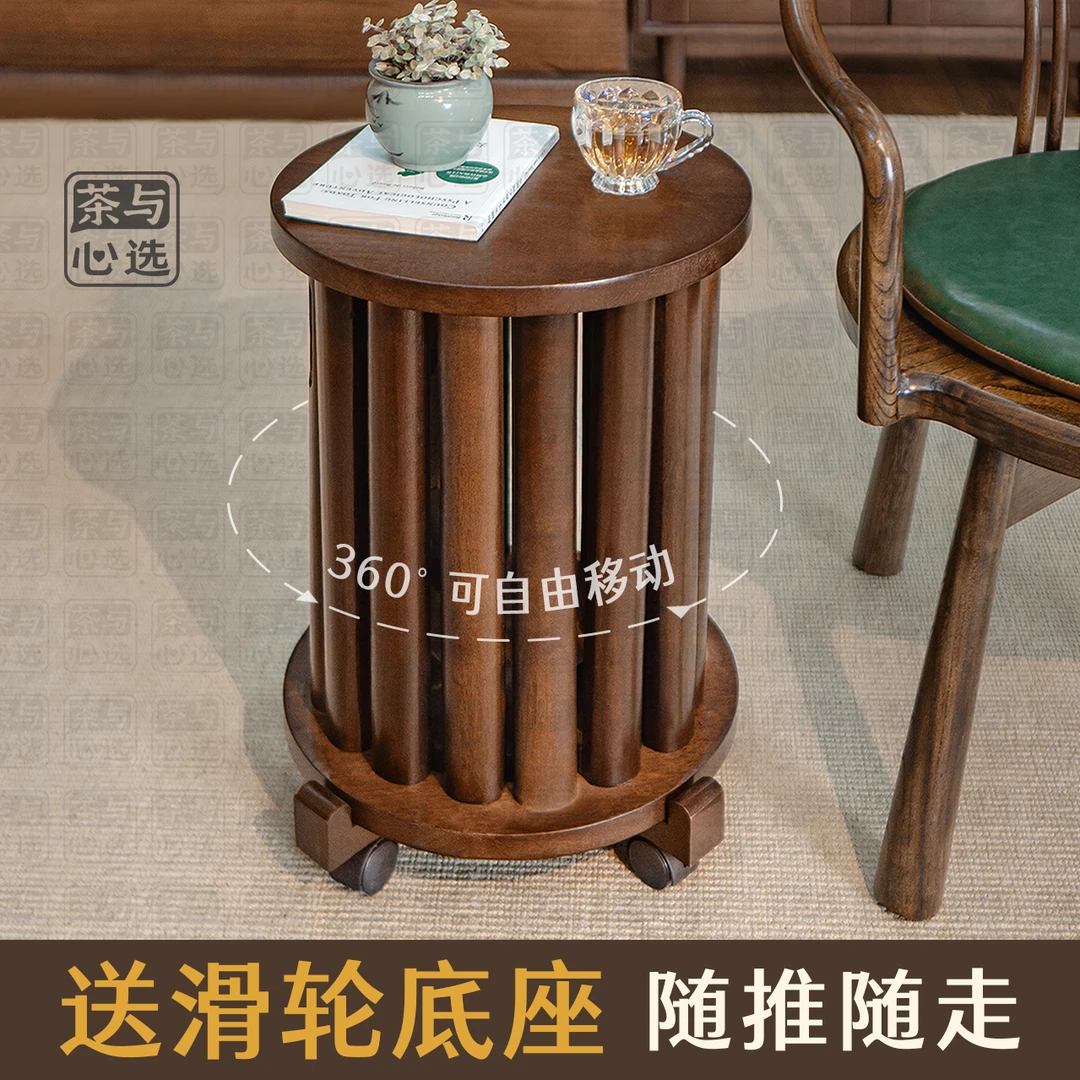 【滑轮叠叠凳】实木滑轮叠叠凳可拆分组合餐凳可收纳凳茶几吃饭凳