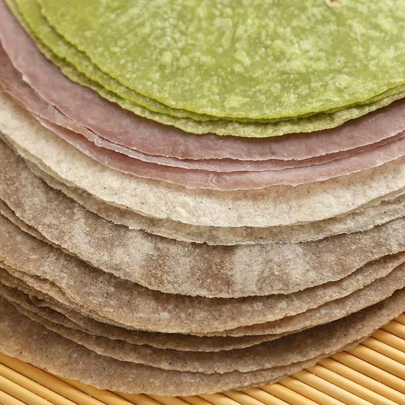 黑全麦卷饼荞麦饼皮低脂山东煎饼早餐粗粮主食春饼皮薄饼清淡美味