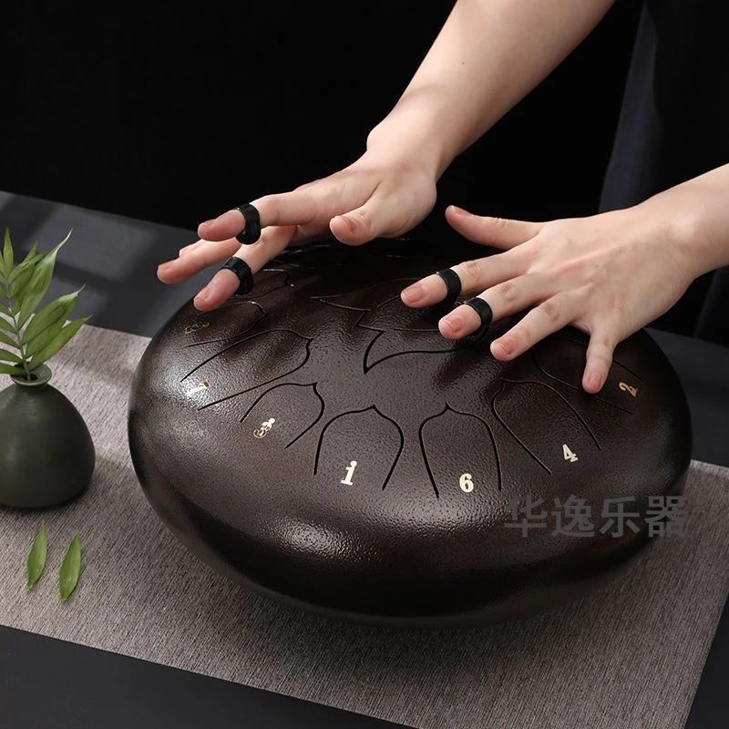 演奏空灵鼓乐器12寸13音忘忧鼓初学者空灵鼓15音专业级梵音色空鼓