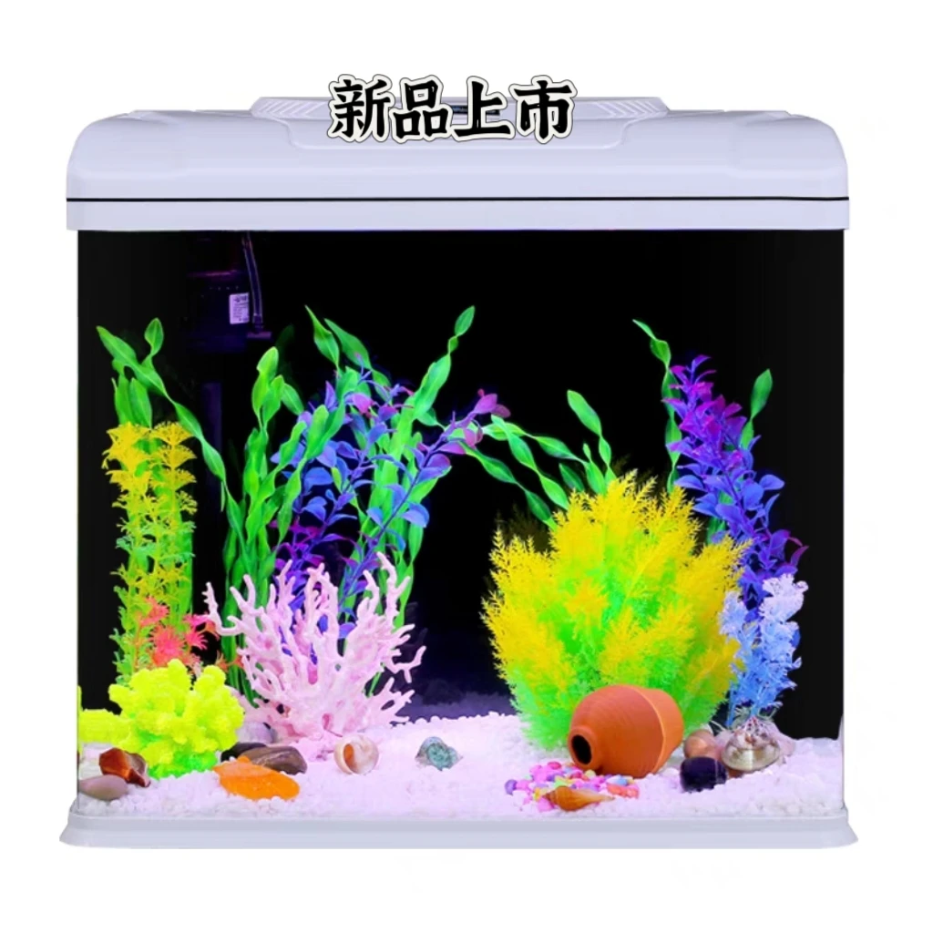 24X18X25桌面新款家用桌面浮法玻璃懒人生态迷你景观缸