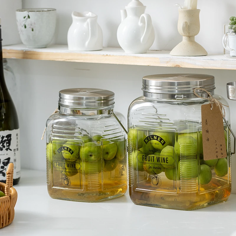 kilner英国泡酒专用酒瓶食品级青梅酿酒桶装储白酒容器玻璃密封罐