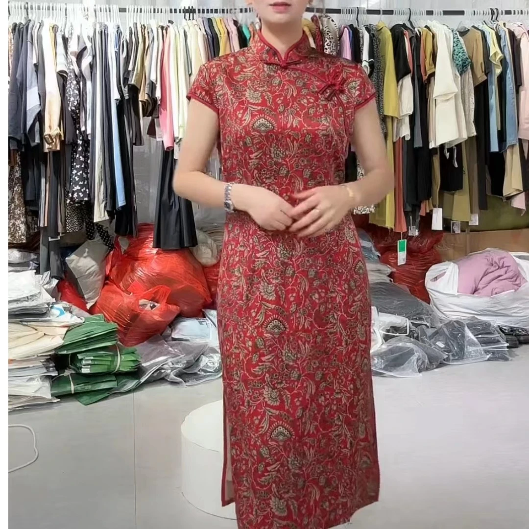 0609-75 女款中国风时尚气质旗袍  S TC26