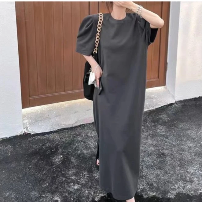 0408-99  女款休闲百搭气质连衣裙   818  S