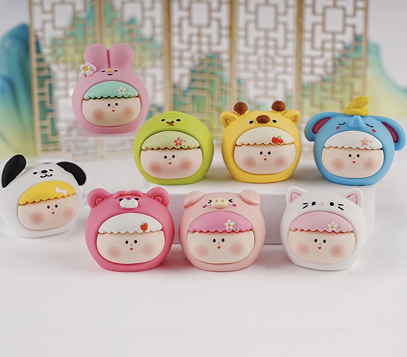 【2元店】大号卡通动物萌粒桌面摆件DIY创意可爱