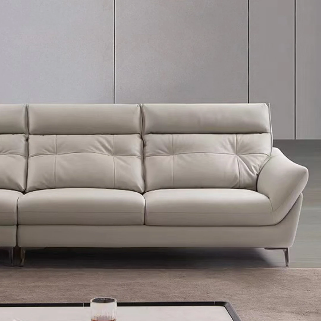 现代极简 时尚设计头层牛皮沙发