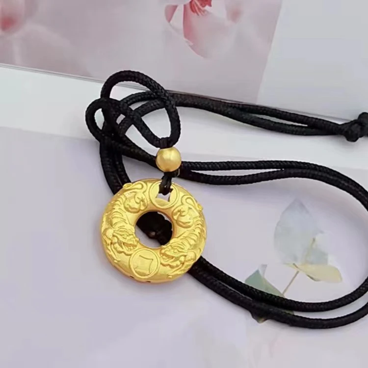 合金吊坠 虎牌平安扣 （买吊坠送绳子）