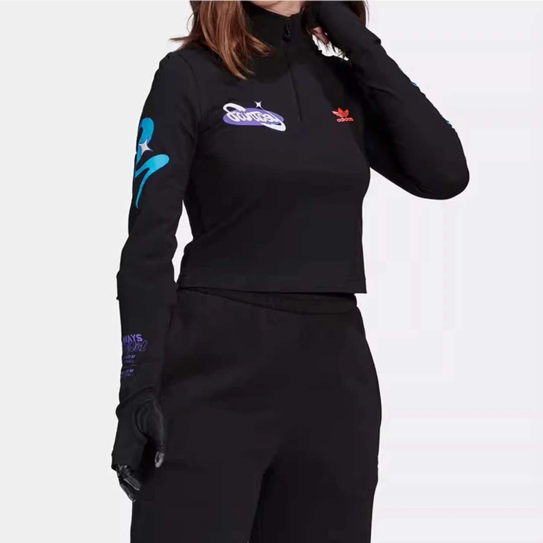 Adidas/阿迪达斯正品三叶草春夏季新款女子运动休闲长袖T恤HT4951