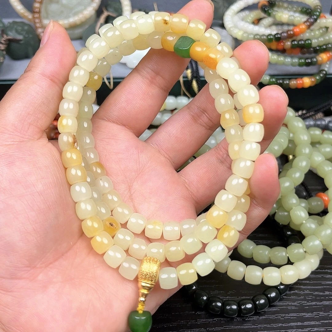 和田玉手串未镶嵌