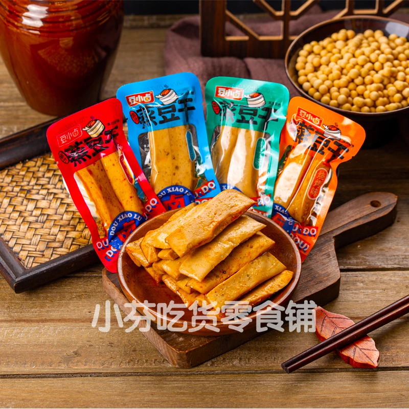 豆小卤蒸豆干麻辣嫩豆干小零食解馋五香手磨豆腐干小包装休闲网红