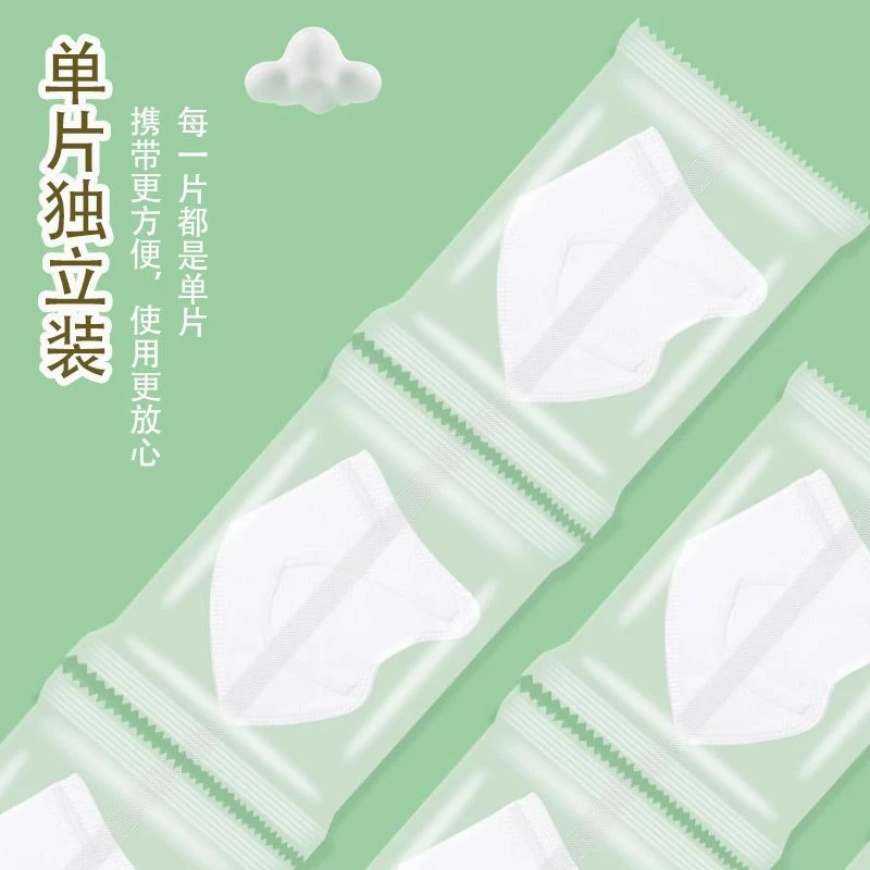 KN95儿童口罩透气独立防勒耳过滤防护一次性防尘学生口罩便携柔软